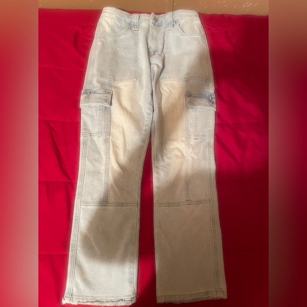 Light washed Cargo Pants